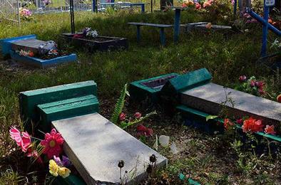 В Коркино вандалы повредили 37 могил на кладбище