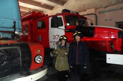 Школьники Коркино побывали в пожарной части