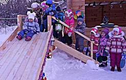 В коркинском детсаду создали снежную сказку