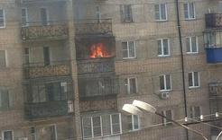 Сегодня в Коркино в пятиэтажке горела квартира