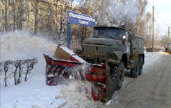 В Коркино интенсивно ведётся уборка и вывоз снега