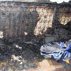 Вчера в Коркино произошёл пожар в многоквартирном доме