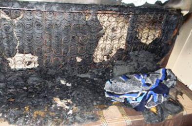 Вчера в Коркино произошёл пожар в многоквартирном доме