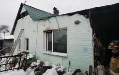  Вчера днем на станции Дубровка загорелся жилой дом