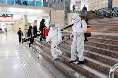 На вокзалах Челябинского региона ЮУЖД продолжают действовать противоэпидемические меры